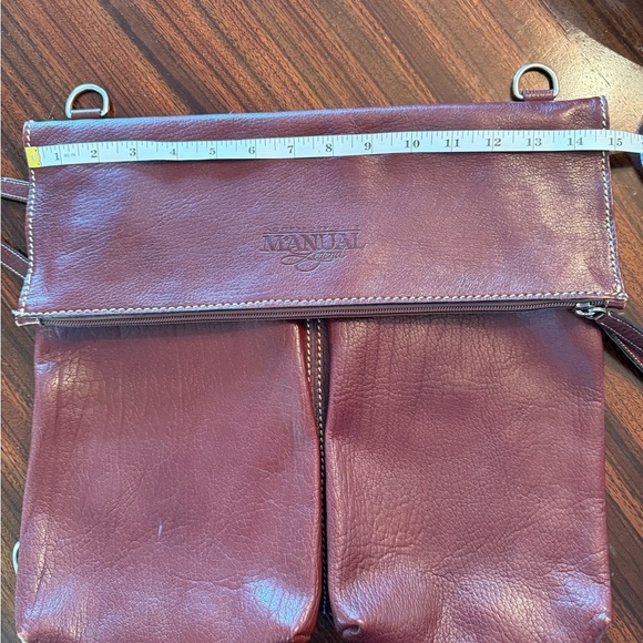 The Manual Co Genuine Leather Dark Brown Unisex Satchel/Messenger/Cross Body Bag - Picture 8 of 16